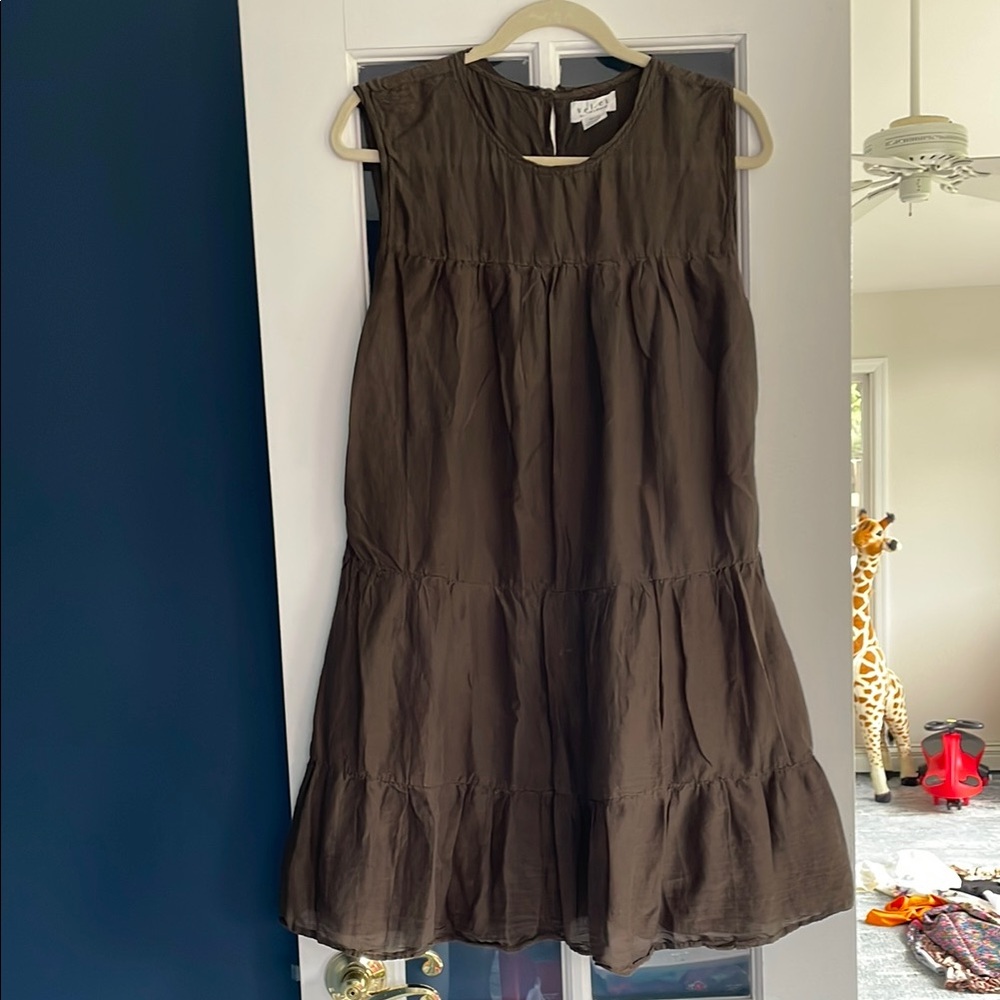 Anthropologie- Velvet Brand Sleeveless Tiered Dress